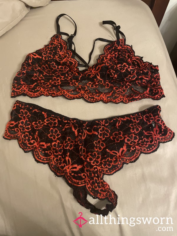 Red And Black Matching Set