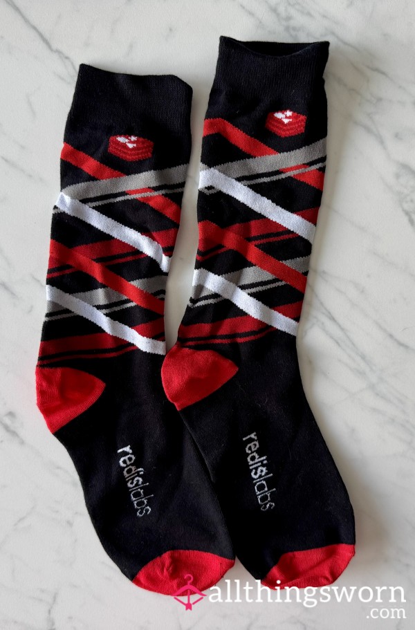 Red And Black Socks