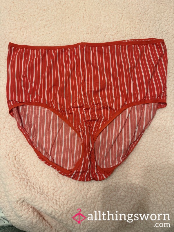 Red And White Stripe Full Briefs