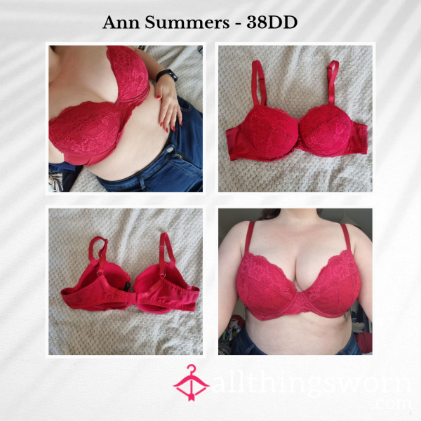 Red Ann Summers Bra | Size 38DD | 3 Days Wear | Includes Lifetime Access To My B**bs Folder - From £30.00 + P&P