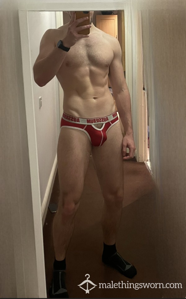 Red Aussieb*m Jockstrap