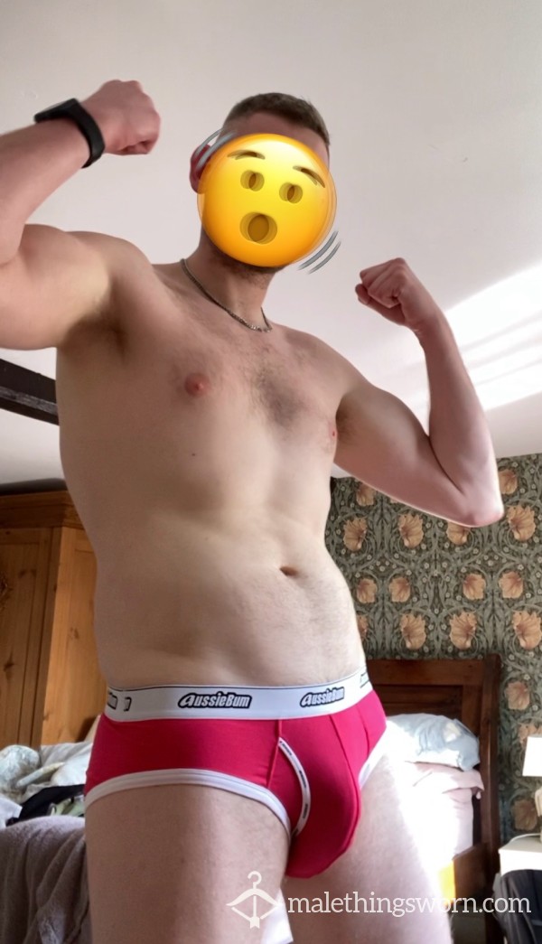 Red/?Pink Aussieb*ms Briefs, 3+day Wear!