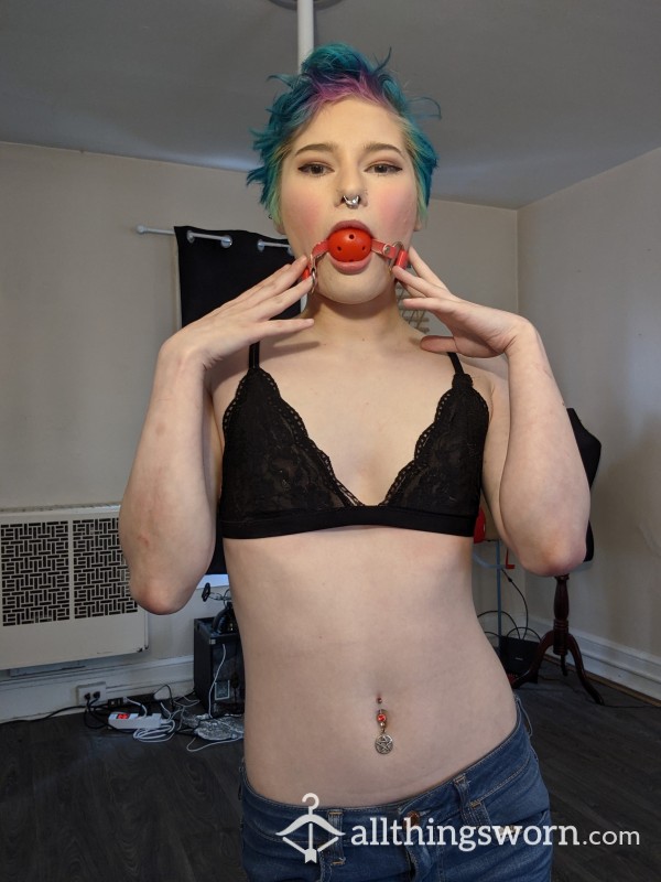 Red Ball Gag From A Switchy Sl*t - Comes With Solo Custom!