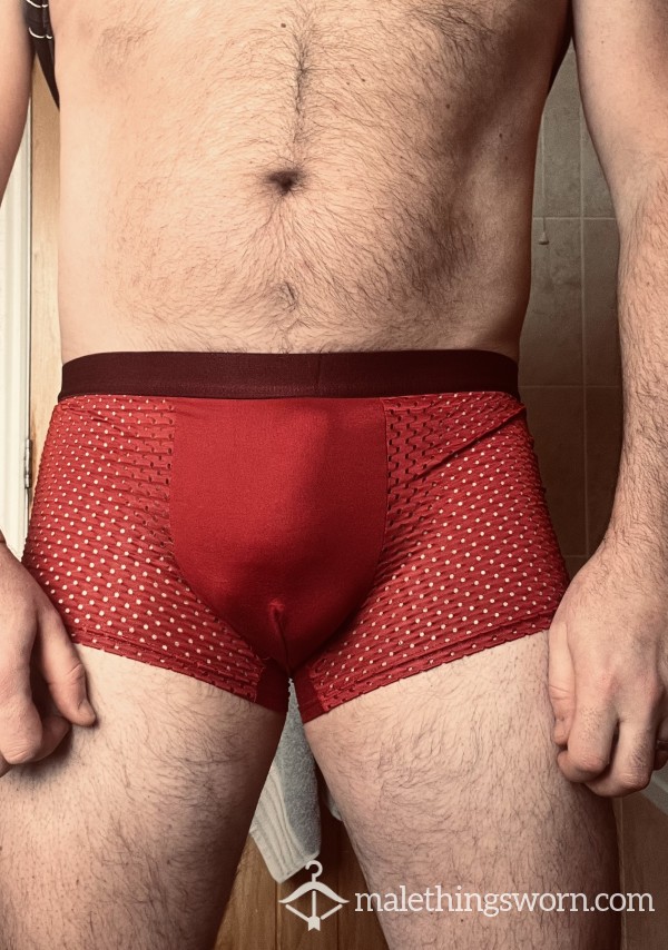 Red Bamboo Boxer Briefs