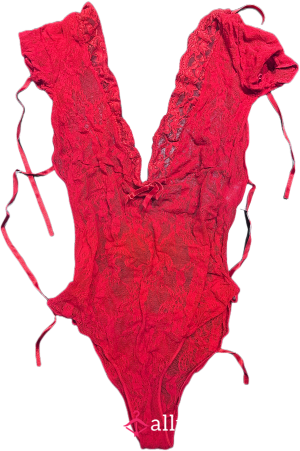 Red Bodysuit Worn At The 2017 Adult Entertainment Expo