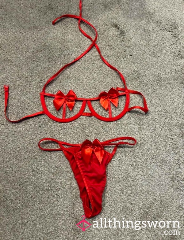 Red Bow Lingerie ❤️‍🔥