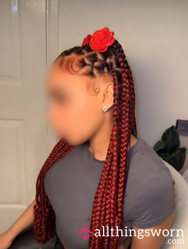 Red Braids (Full Head) 💇🏽‍♀️