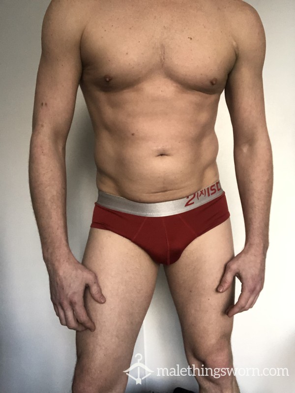 Red Briefs - 2xist (Gym Worn) Unwashed