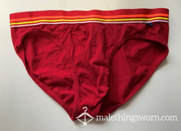 Red Briefs Size XL (35-38 In / 89-96 Cm)