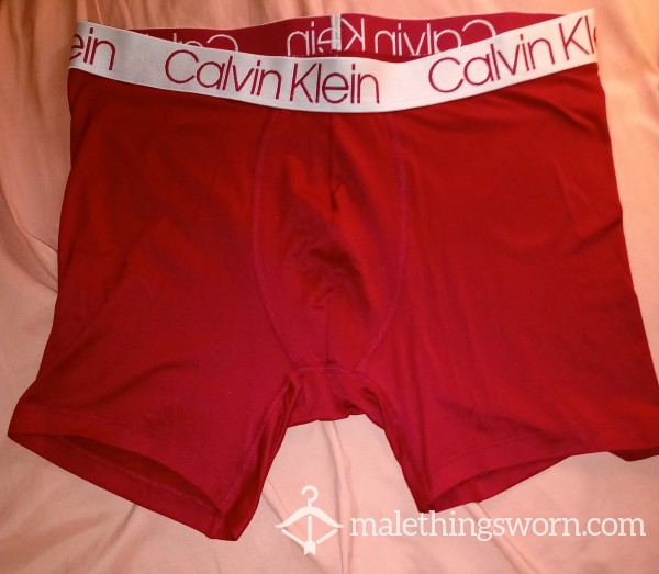 Red Calvin Klein Boxer Brief