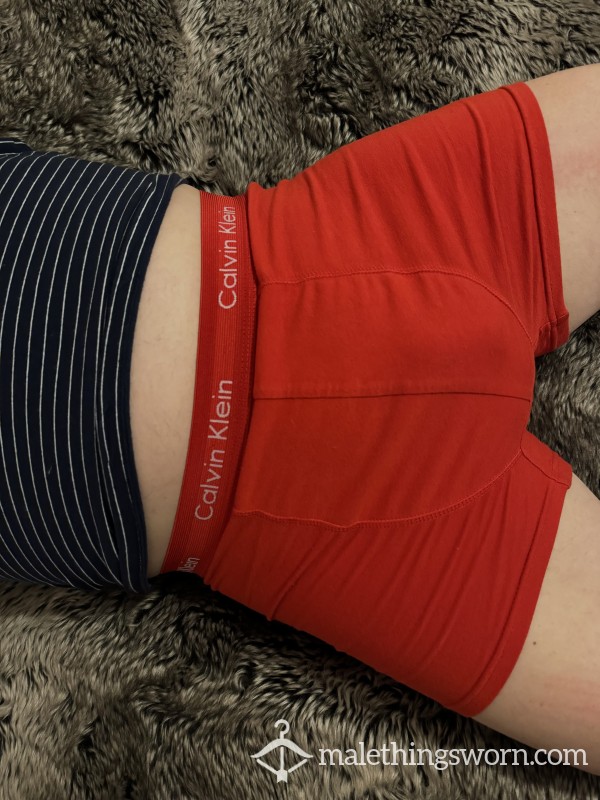 Red Calvin Klein Boxers