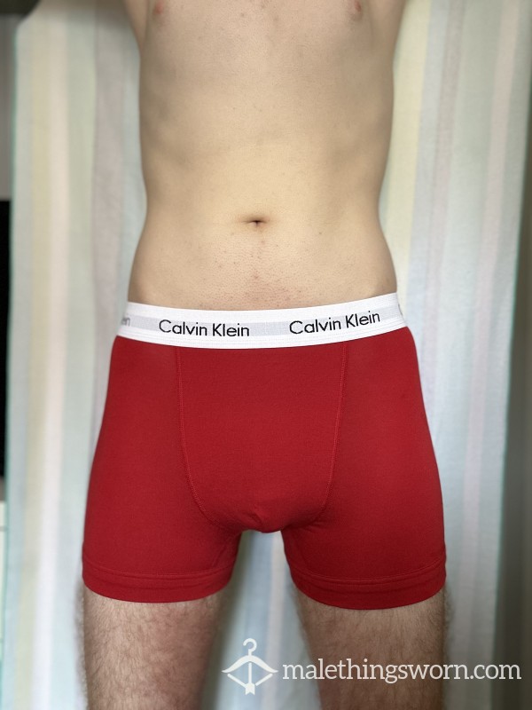 Red Calvin Klein Boxers (Small)