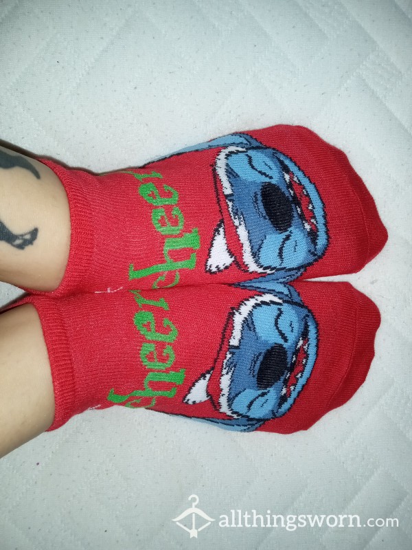 Red Cheers Stitch Socks