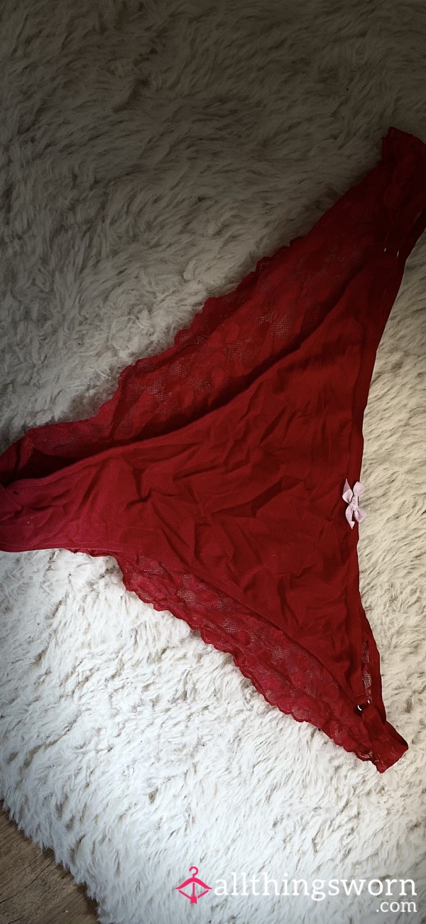 Red Cherry Worn Panties