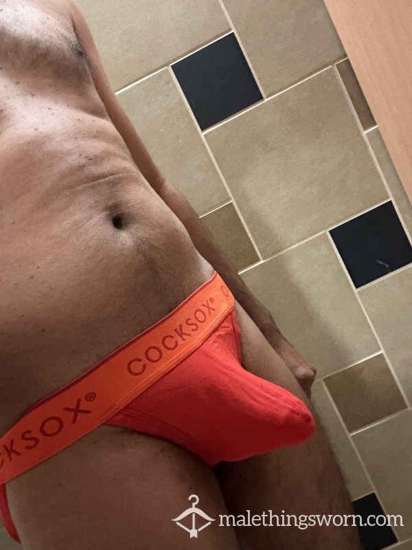 Red C*ckSox Jock Used, Pi*sed, C*m