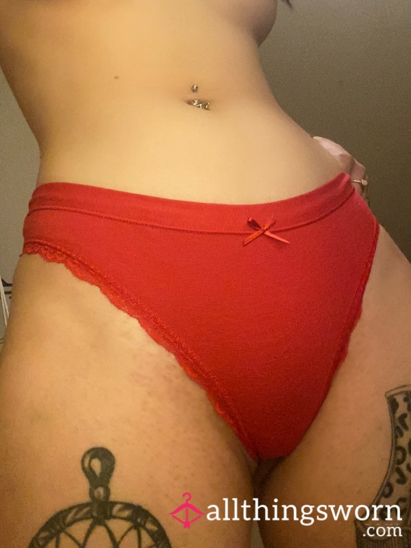 Red Cotton Briefs ❤️