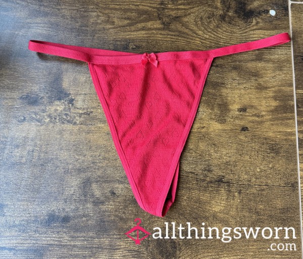 Red Cotton G-String