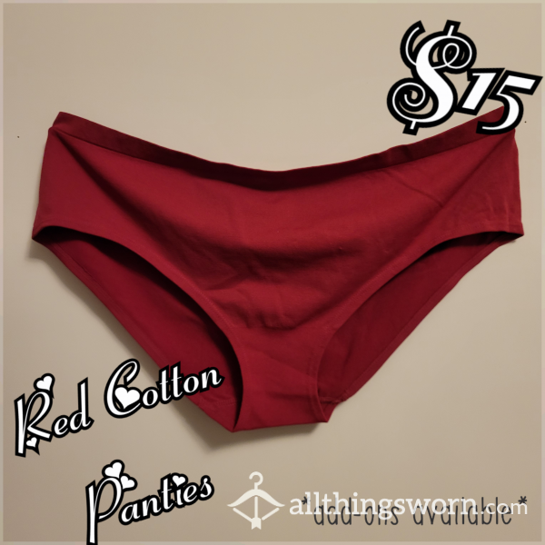 ❤️Red Cotton Panties