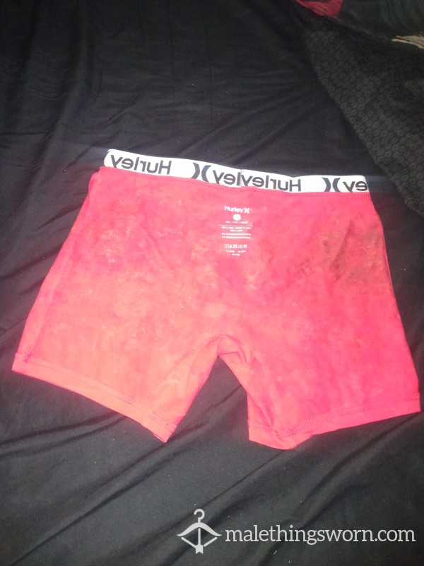 Red C*m Stained Boxer Briefs