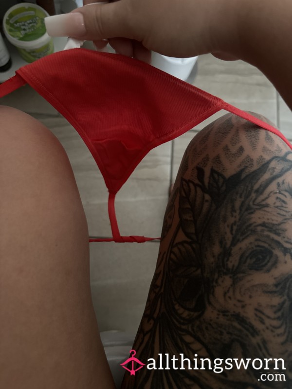 Red G String WORN