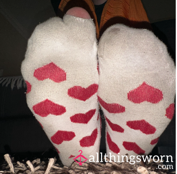 Red Heart Socks Well Worn