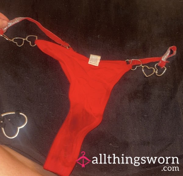 Red Heart Thongs