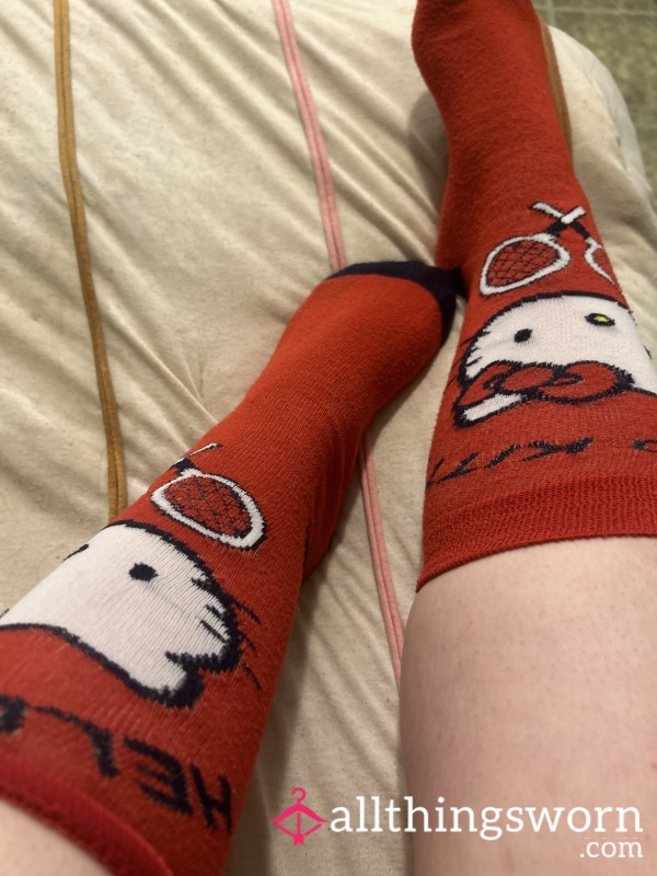 Red Hello Kitty Socks