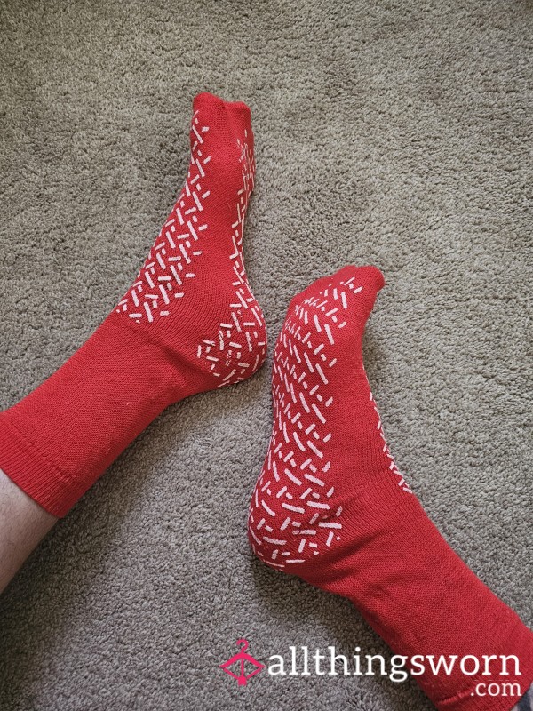 Red Hosp*tal Socks