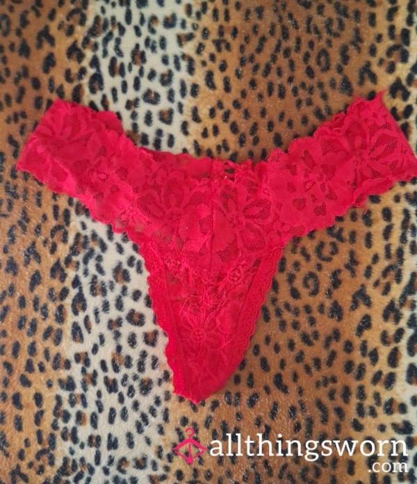 Victoria Secret Red Hot Thong Panties