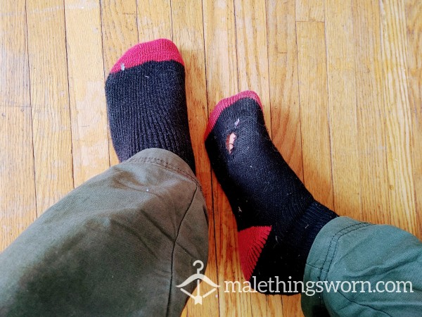 Red Hot Winter Socks- Smelly And Holey