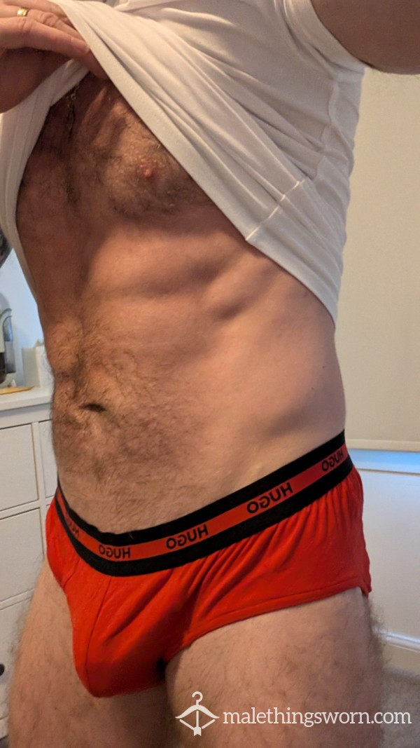 Red Hugo Boss Briefs Large 💦