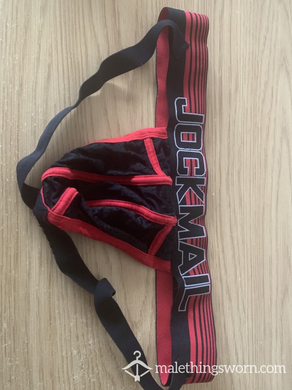 Red Jockmail Jockstrap