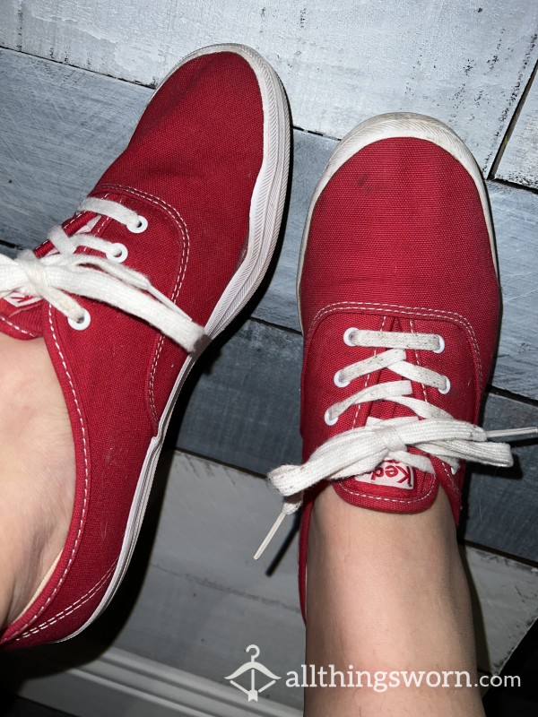 Red Keds- VERY Worn