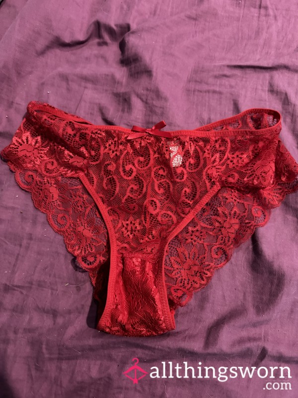 Red Lace 24 Hour Wear With Pics