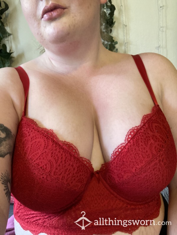 Red Lace Bra