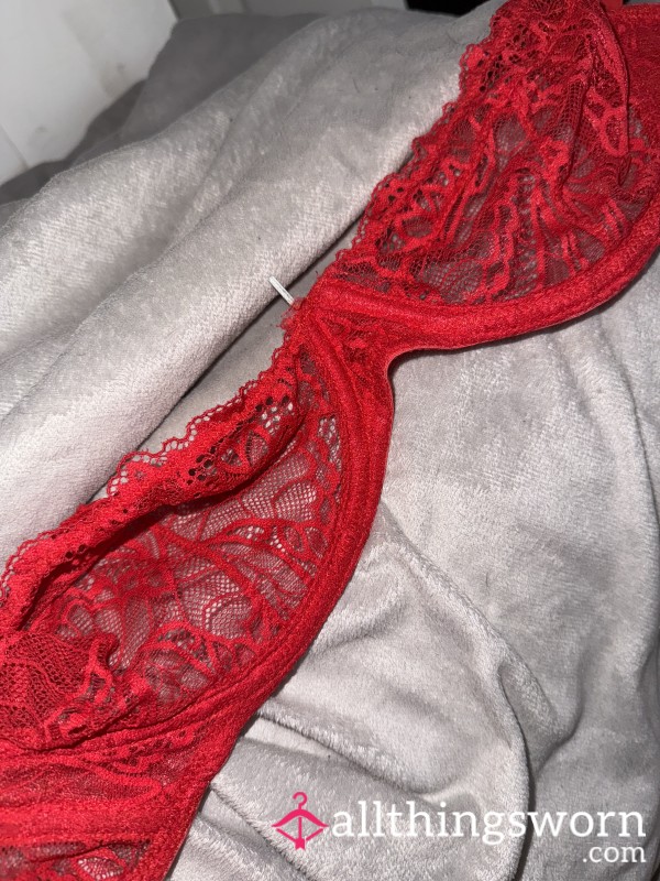 Red Lace Bra