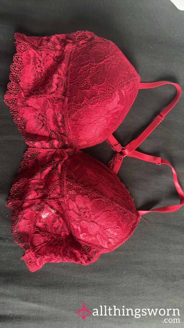 Red Lace Bra 💋