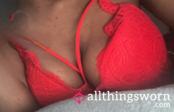 Red Lace Bra