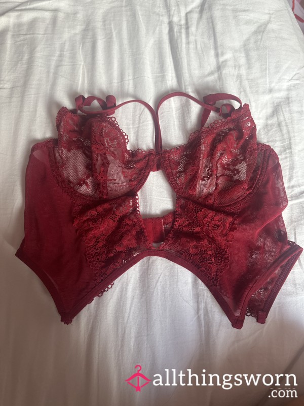 Red Lace Bra