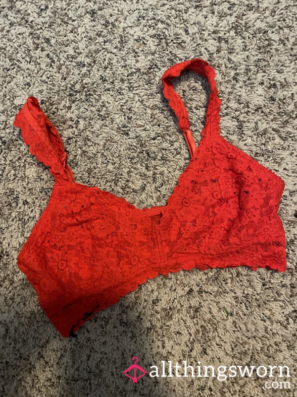 Red Lace Bralette