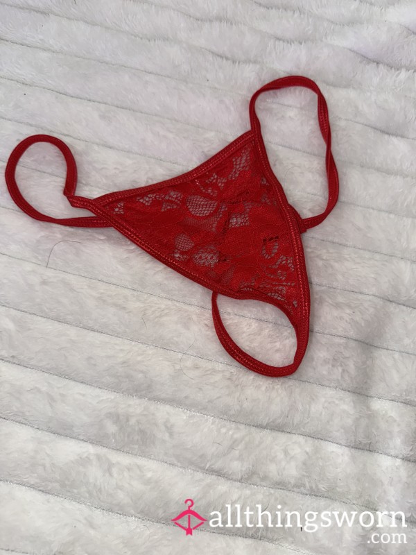 Red Lace G String