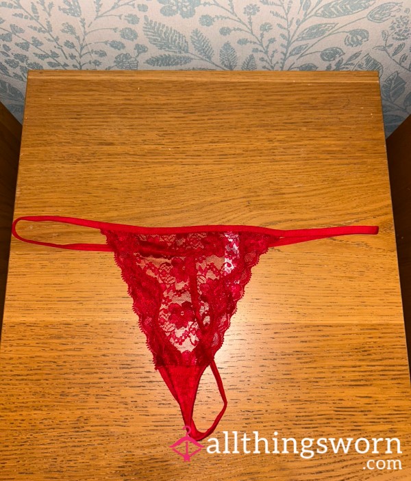 Red Lace G String