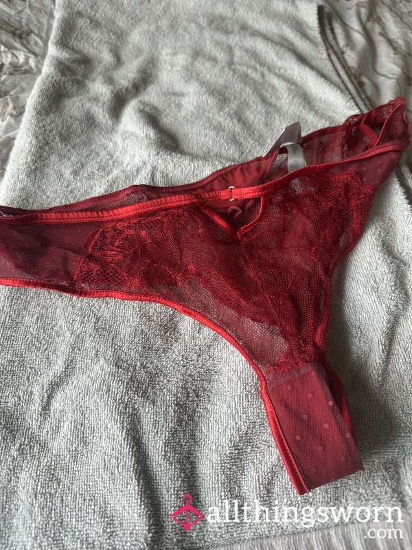 Red Lace Knickers