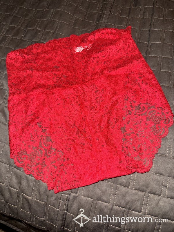 Red Lace Panties