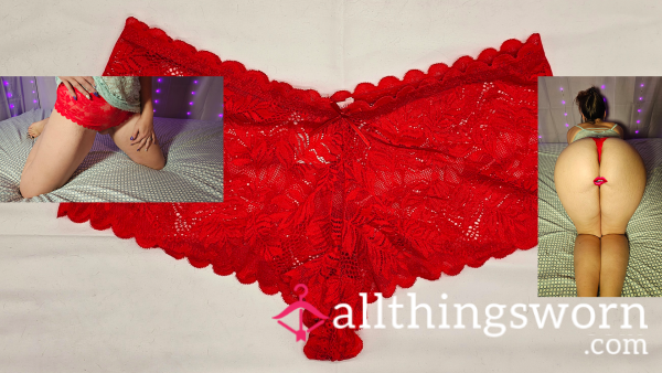 Red Lace Panties