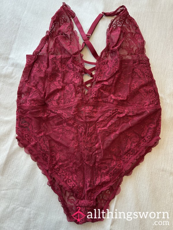 Red Lace Teddy