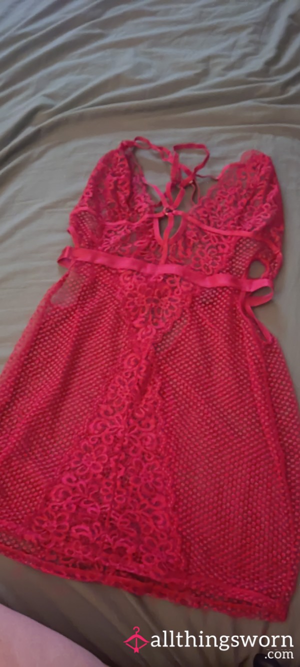 Red Lace Teddy