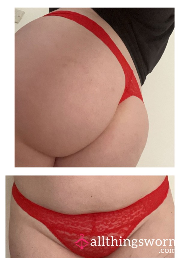 Red Lace Thong