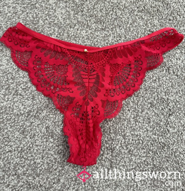 Red Lace Thong 💋