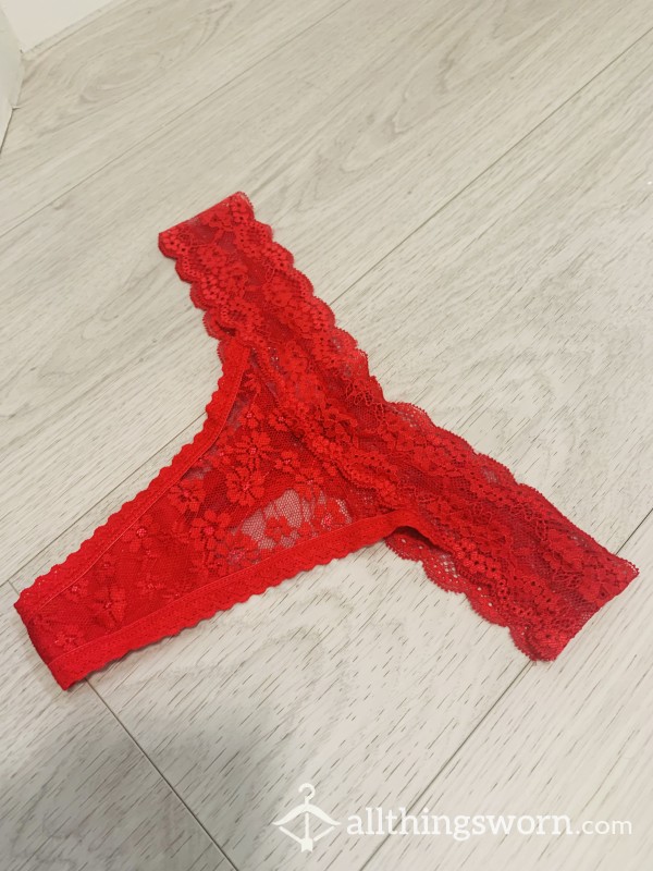 Red Lace Thong 💋